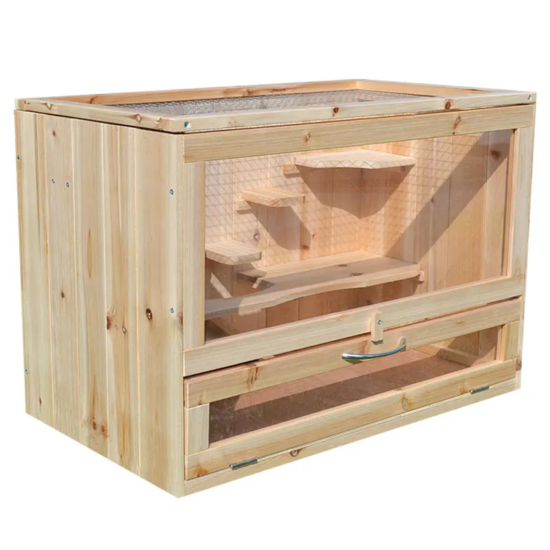 wooden squirrel hamster cage cool and warm nesting box luxury Solid Wood Hamster Nest
