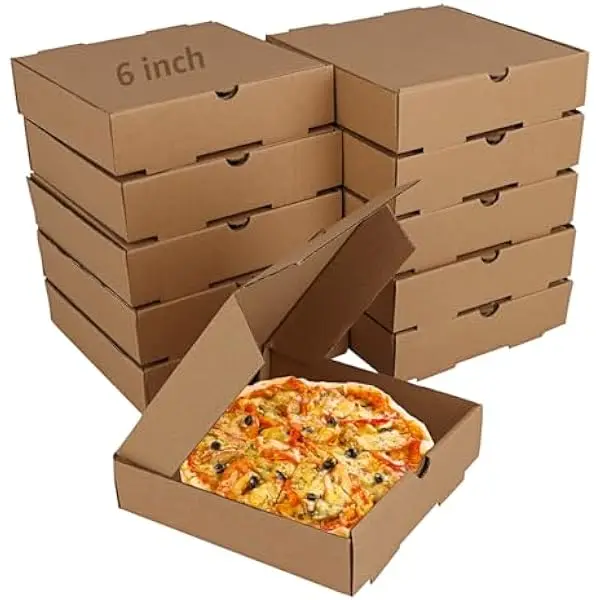 Mass Customization 7 Inch Packaging Forming Mini Kraft Paper Pizza Box