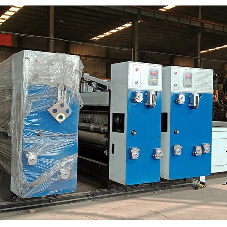 
semi-automatic corrugated box printing slotting machine of china 