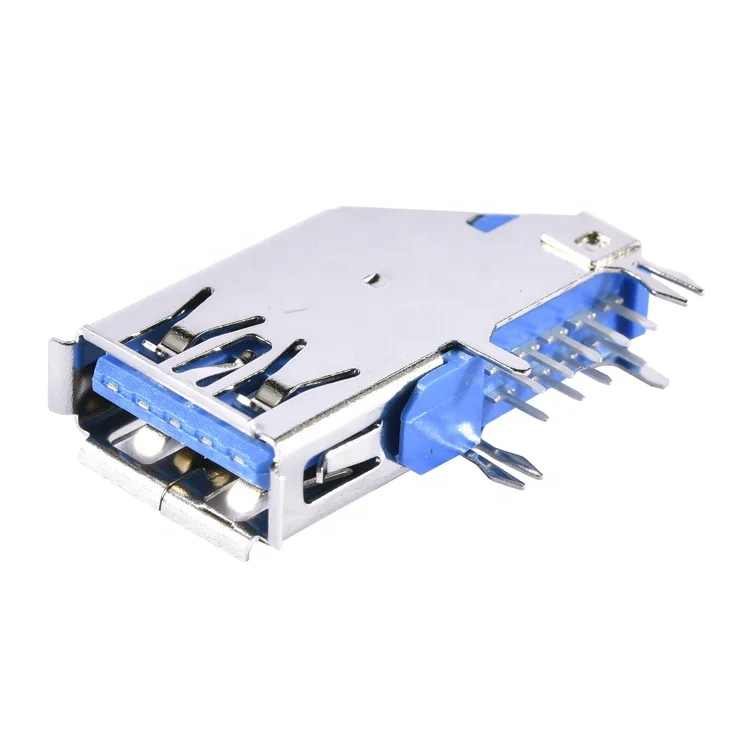 Female USB Type A Side DIP USB 3.0 Connector