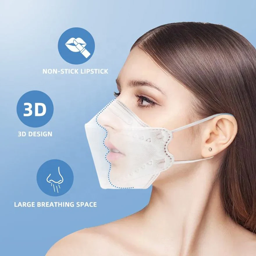 Yi-Ya Nonwoven Adult 4 Layers Facemask Disposable kn95mask cubrebocas Korea mascarilla Kf94 masks Kf94Mask Kf 94 Mask Face