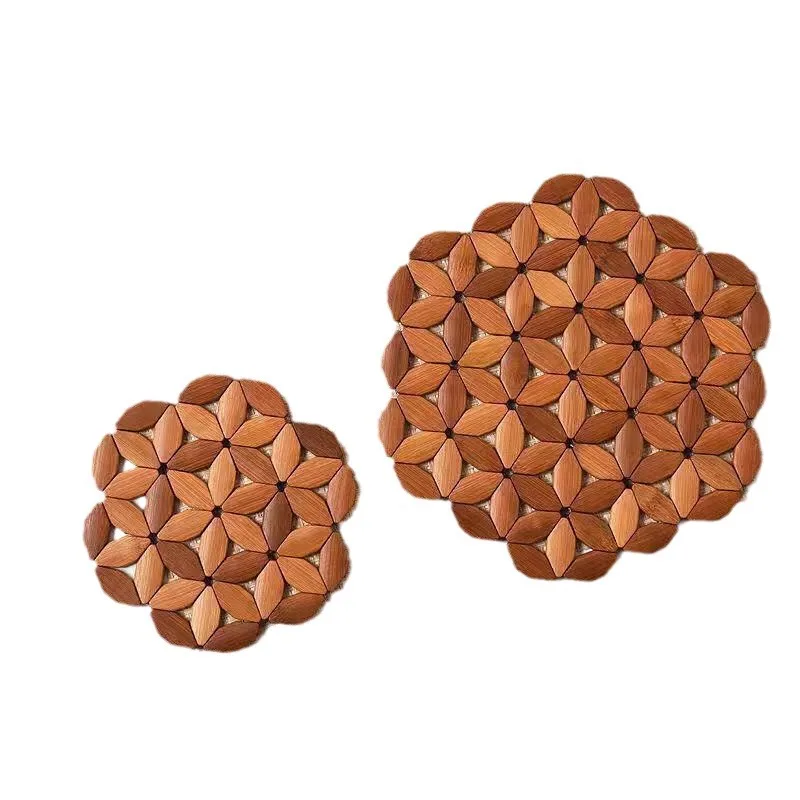 Подставки для горячей посуды из натурального дерева набор столовых и кухонных столов прочные деревянные кухонные горячие подушечки