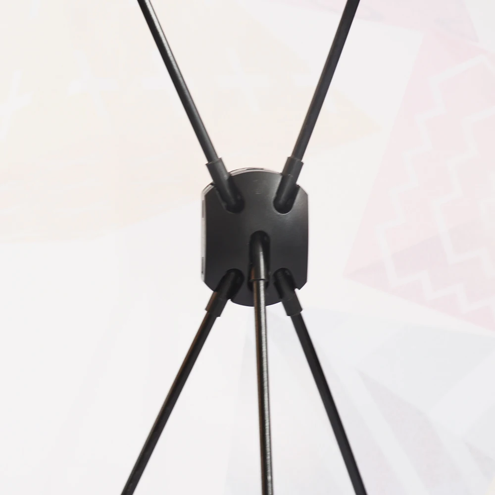 Economic Advertising Portable Mini X Banner Stand Plastic Steel Retractable Banner  on Table for Promotion