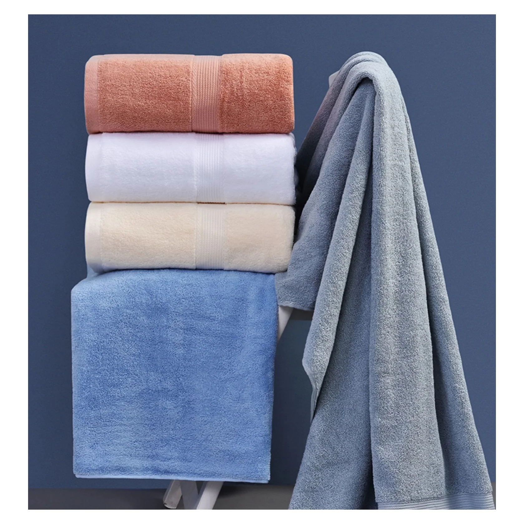 juegos de toalla y toallon fournisseur serviettes de bain toallas algodon quality bathing towels bath 600gsm