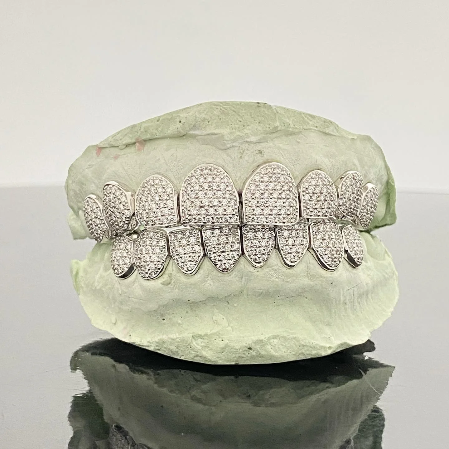 Набор сверкающих коронок для зубов комплект из 8 топов и низов со сверкающими кристаллами в стиле хип-хоп с бриллиантовым