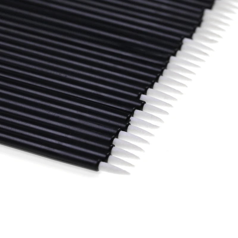 Nylon Liner Custom Logo Wand Applicator Tip Gel Elbowed Lip Disposable Eyeliner Brush