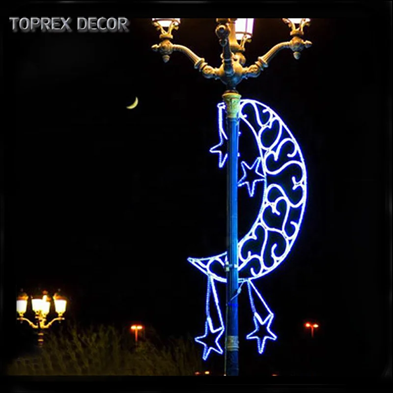 Wholesale LED PVC Material IP65 Outdoor Ramadan Street Decoration Lights 2D Christmas Pattern for Landscape Lighting