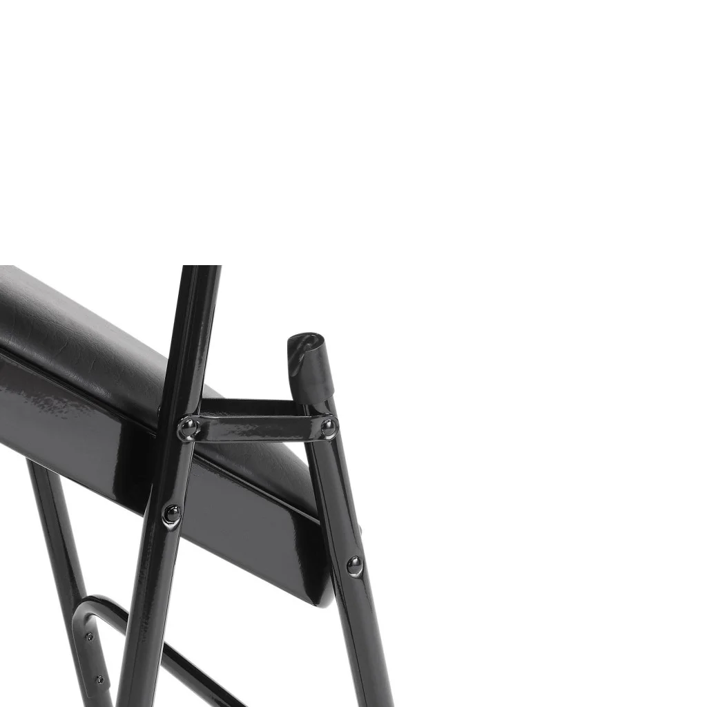 Modern stainless steel dining wedding folding chair new school furniture node student study Folding Chair,Caviar Black