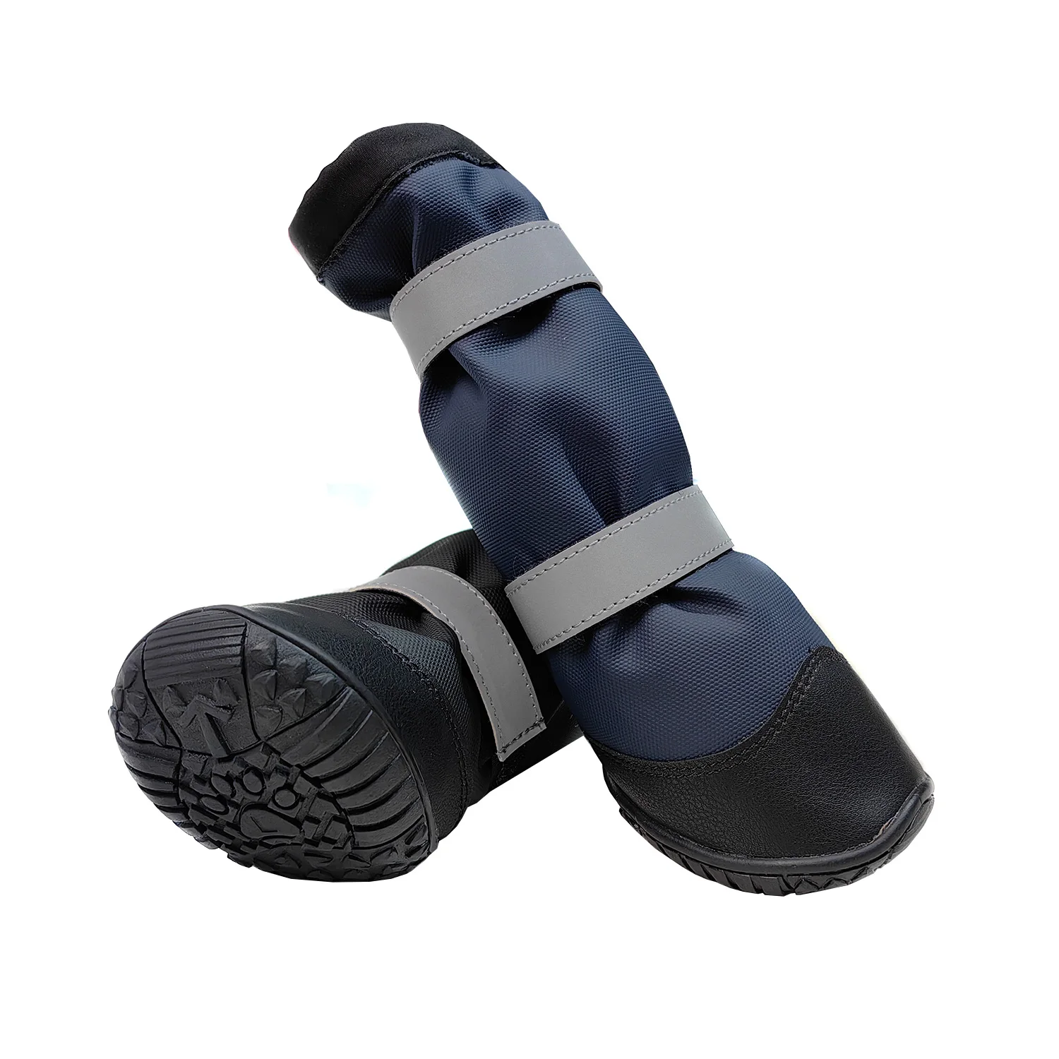 Fish Princess Reflective Rubber Dog Boots Waterproof Dog Boots Winter Rain Boots For Large Dogs