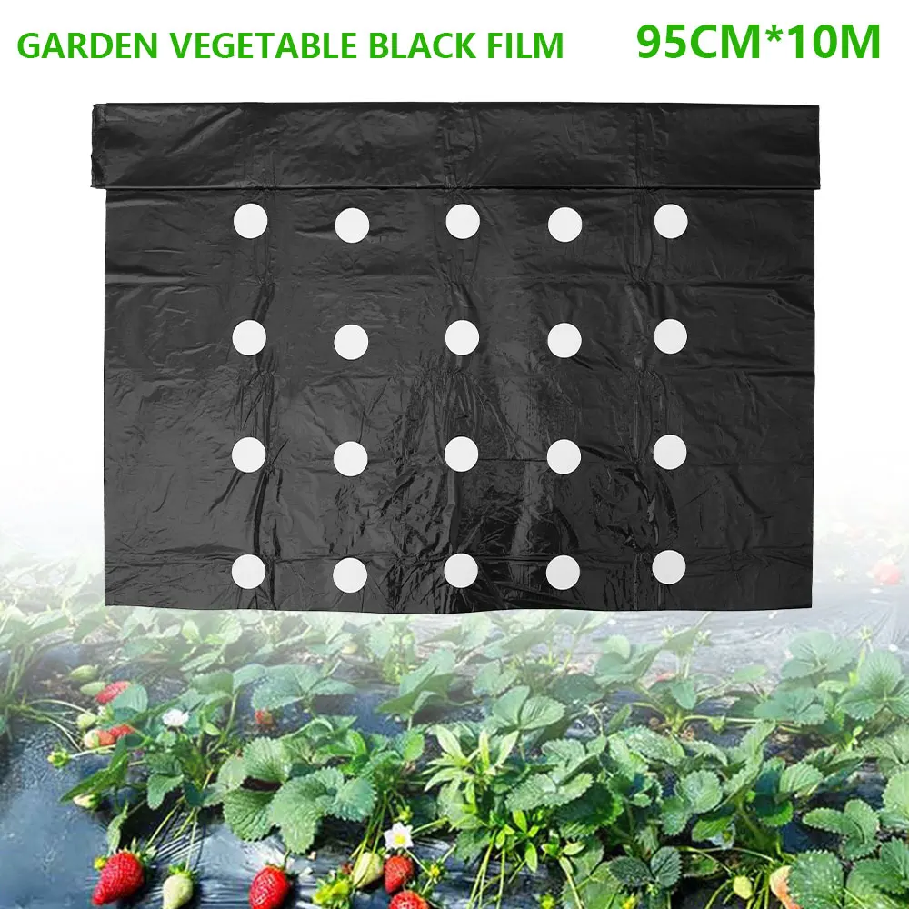 Agriculture or garden use plastic mulch film with hole