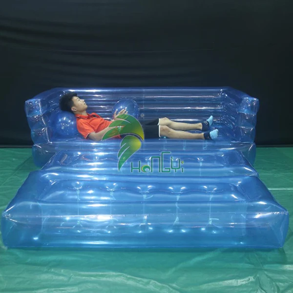 Hot Sale Transparent Inflatable Sofa Bed Inflatable Sofa Folding Sleeping Bed Inflatable Air Sofa