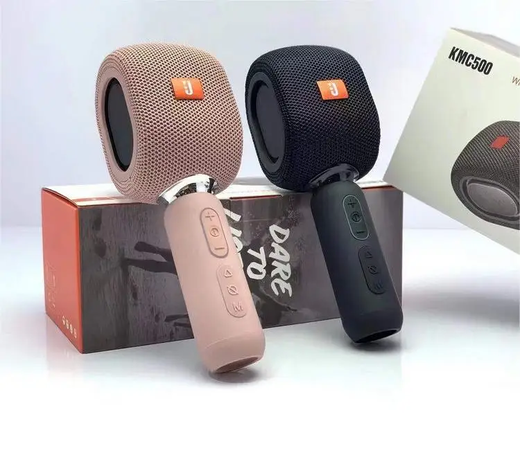 Live Karaoke Microphone Speaker KMC500 Wireless Player Speaker Microphone