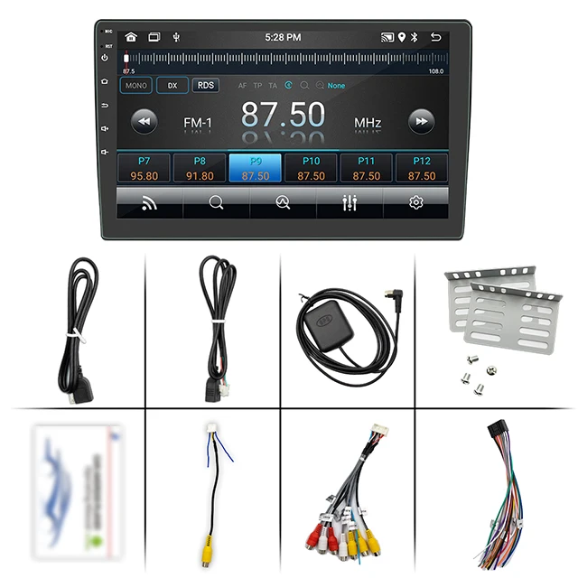 Universal Android Car Player Touch Screen Stereo 2 Din Car Dvd USB BT WIFI 10 Inch Carplay Car Radio Android Player