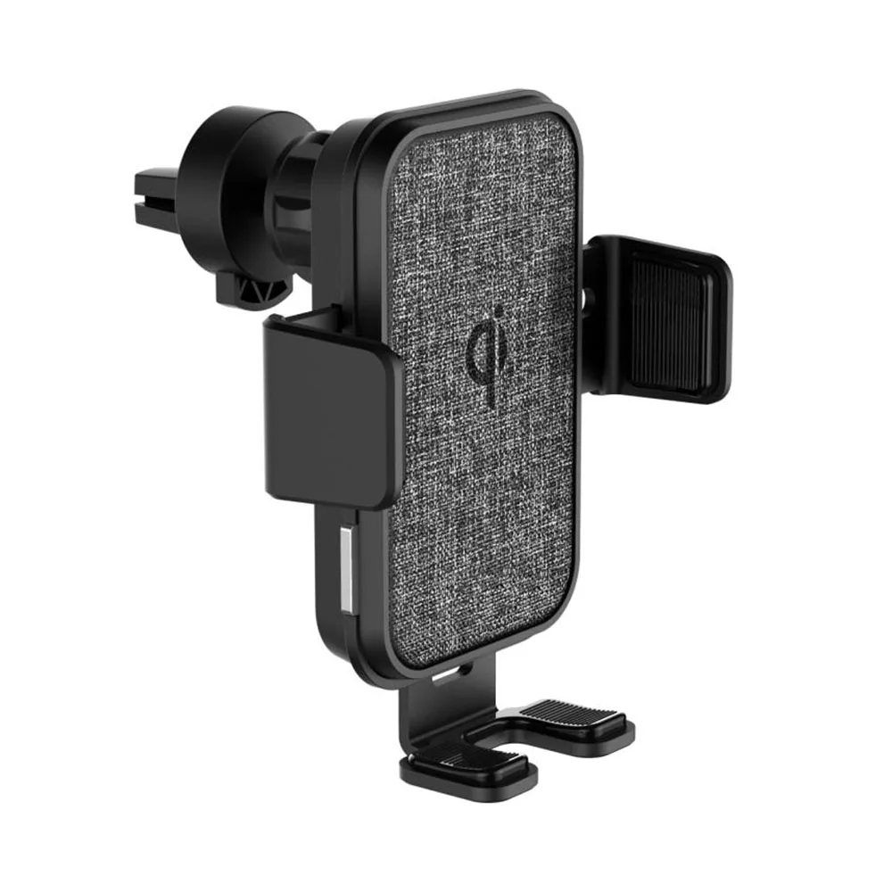 2020 новый дизайн автомобильный зажим держатель 10 Вт Беспроводное зарядное устройство для телефона с сертификатом Qi