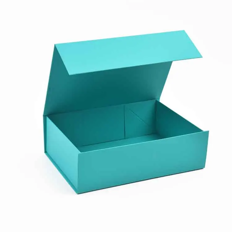 26.6x19.5x8cm luxury printed cosmetic magnetic folding storage paper gift box packaging for magnetic paper foldable gift box