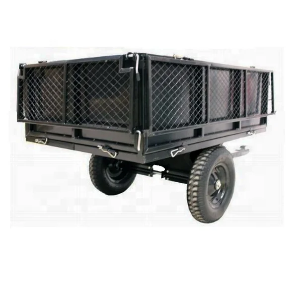 
heavy duty tractor trailer for garden or farm ATV trailer dump cart 