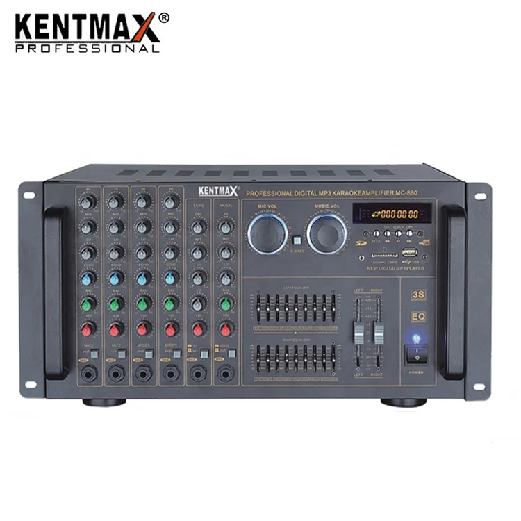 Guangzhou Supplier Karaoke Amplifier 120W Hot Sale Digital Subwoofer Sound Home Amplifier With USB/SD/BT