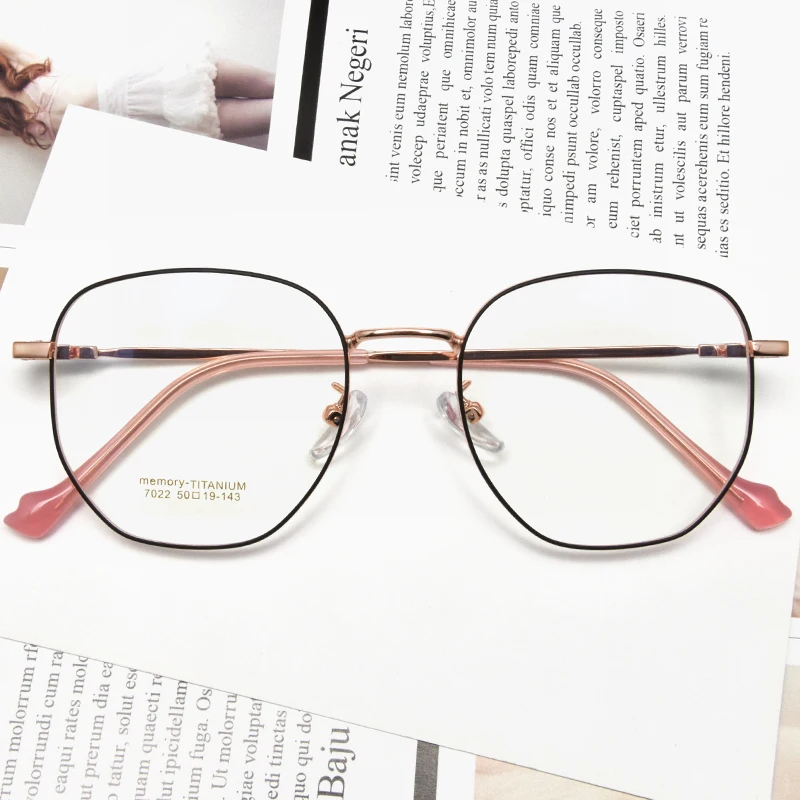 Round Memory Titanium Hot Selling Glasses Fames Flexible Spectacle Eyeglasses Frames In Stock