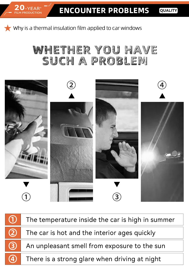 Windshield Protection Heat Resistance Film Windshield Car Window Effective Nano Ceramic Window Tint Tools Windows Film