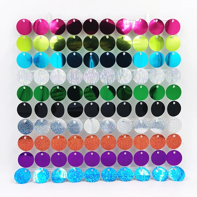 Iridescence transparent back emerald mirror sequins glitter wall trim