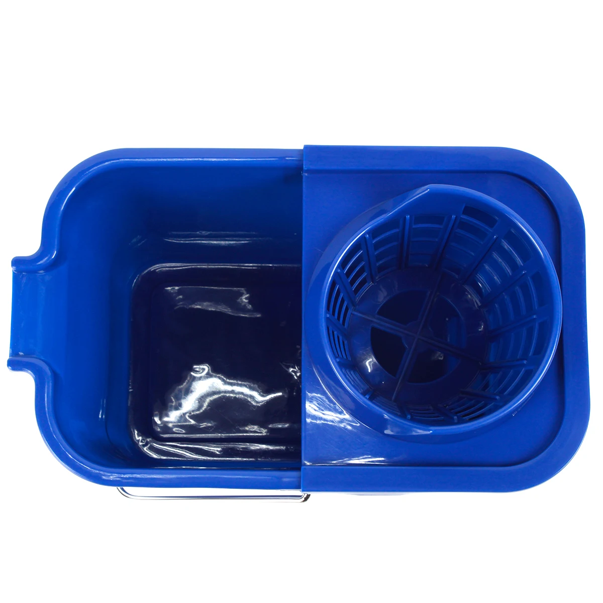 16L Premier Eco-Friendly Plastic Domestic Mop Cleaning Bucket with Wringer Foldable Design for Deck Mop Water Cleaning