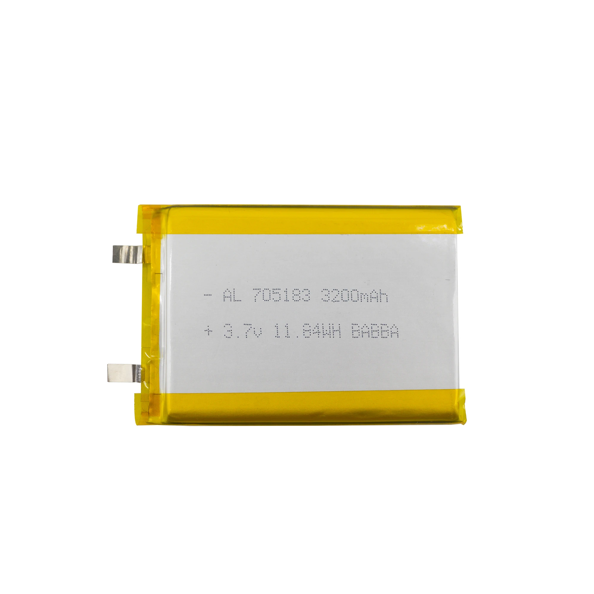 Manufacturer Customized Lipo Batteries 3.7V 3200mAh 705183 Lithium Polymer Battery for Mobile phone tablet