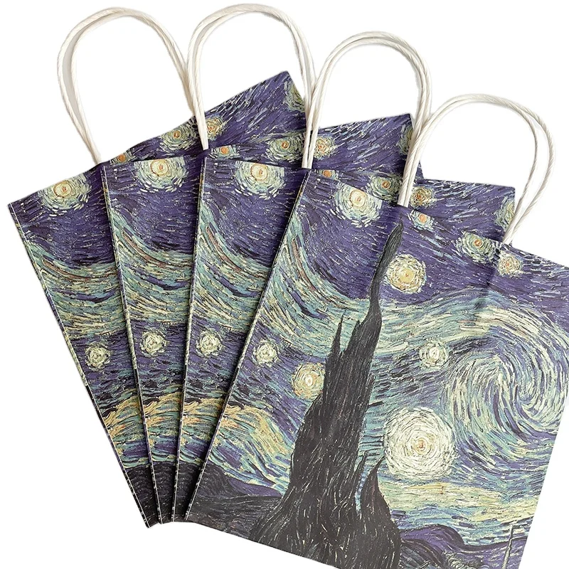 Бумажный подарочный пакет, бумажный пакет с индивидуальным принтом, Коричневый пакет из крафт-бумаги на вынос с ручками и логотипом на заказ