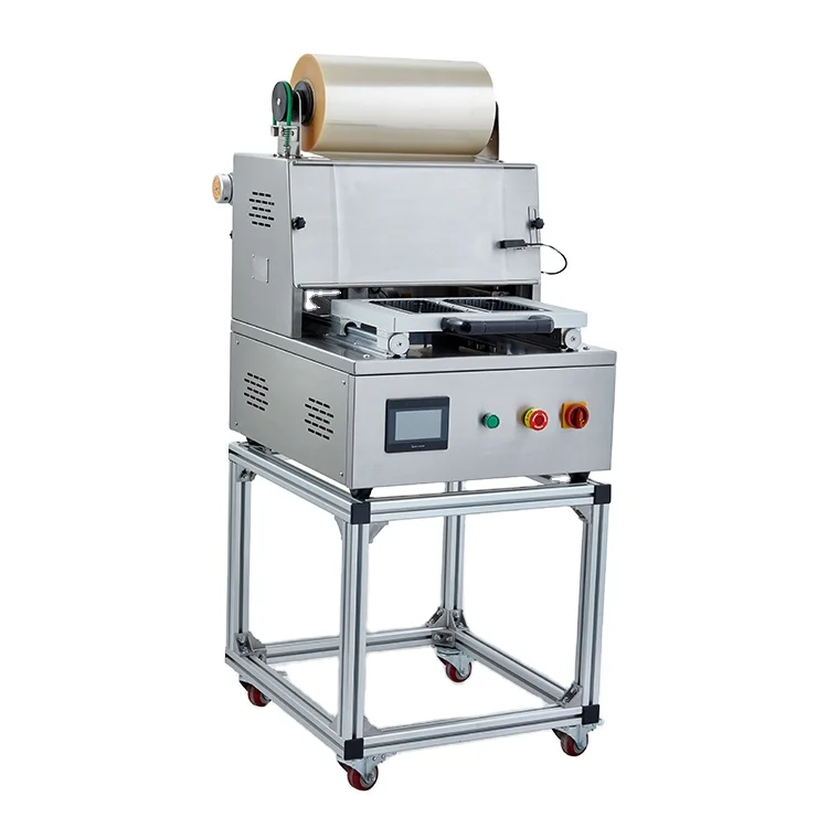 
DQ400T-E Модифицированная атмосферная упаковочная машина для сохранения свежести продуктов с основанием 