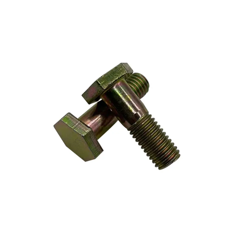Hot selling high strength bolts ISO4014 Gr10.9 Zinc carbon steel hex bolt half thread 40Cr
