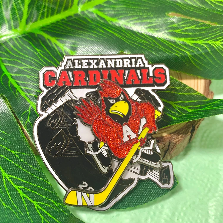 Custom Your Design Gold Plating Rotate Sliding Pins Medal Spinning Medal Spin Enamel Pins