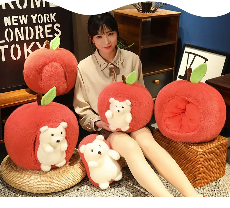 Low MOQ christmas unique Hedgehog kids cartoon 25/30cm stuff toys custom plush toys for claw machine plush toys custom made