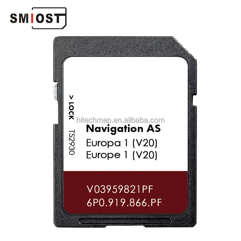 SMIOST GPS Auto and Navigation Sat Nav SD Card Update Map for Seat AS V20 Ateca Toledo Leon Europe