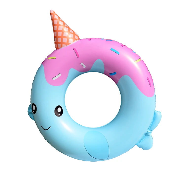 Best Selling Donut Ring Kids Inflatable Float Solid Inflatable Float Baby Swimming Ring