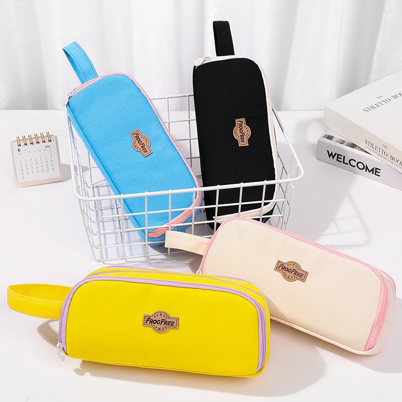 Factory Wholesale Custom Large Capacity School Pencil Bags High-Appearance Level Student Pencil Pouch Bag Case for Boys Girls