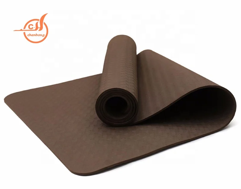 Free logo high quality eco-friendly non slip yoga mat with custom 6mm 8mm 10mm 1/2 Inch extra thick durable tpe yoga mats