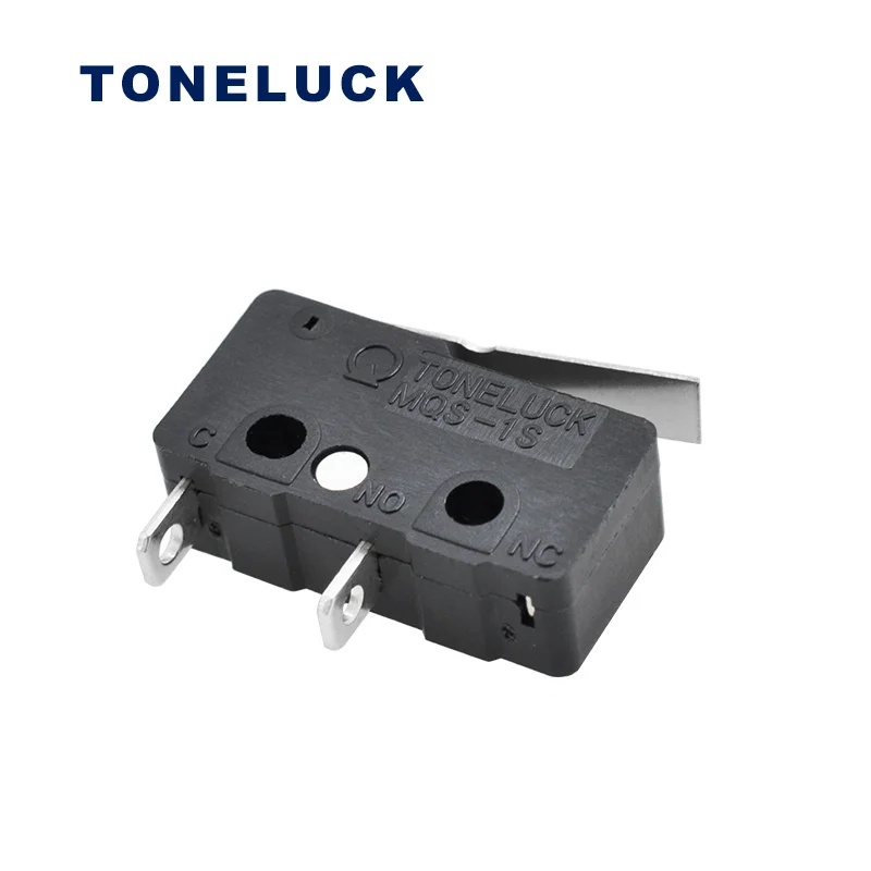 TONELUCK Orange Press Micro Switch Short Handle 2 Pin Battery Automation Equipment Micro Switch