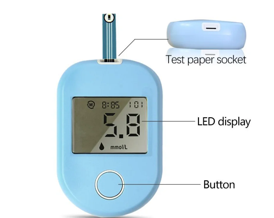 
Home strip-free blood glucose meter blood glucose meter with test strips 