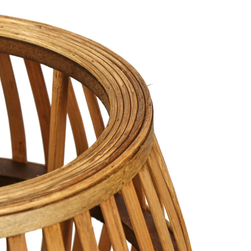 New Product Two Size Natural Rattan Planters For Indoor Plants With Stand Flower Planter