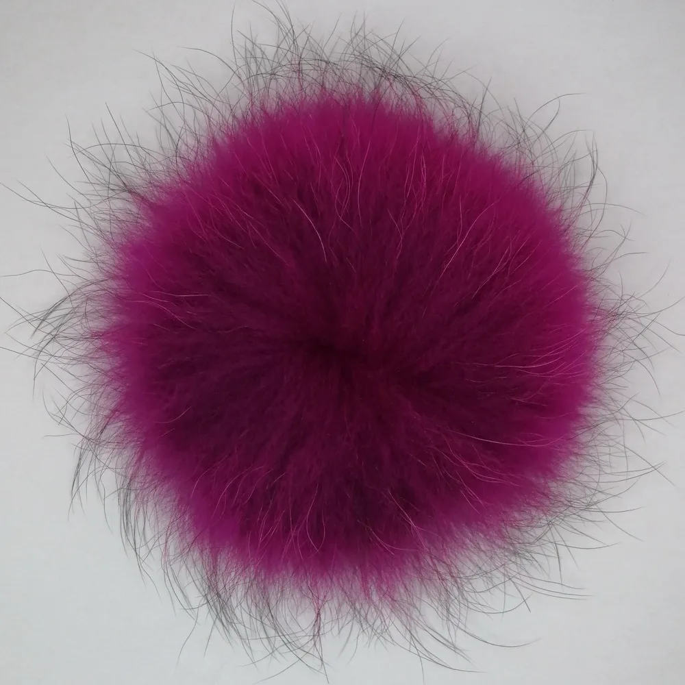 Fluffy Large 15cm Raccoon Fur Pompom for Beanie Hats