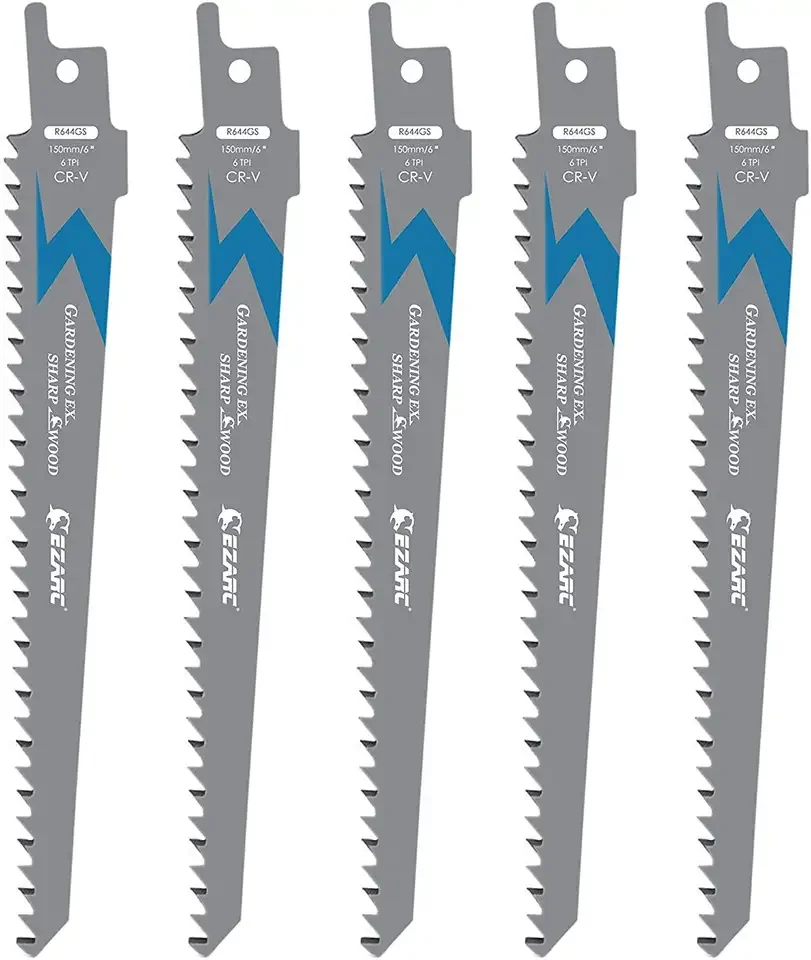 Ezarc Reciprocating Saw Blades Cast Iron Blade For Sawzall With 6 Inches In 5 Pieces Of 1 Pack
