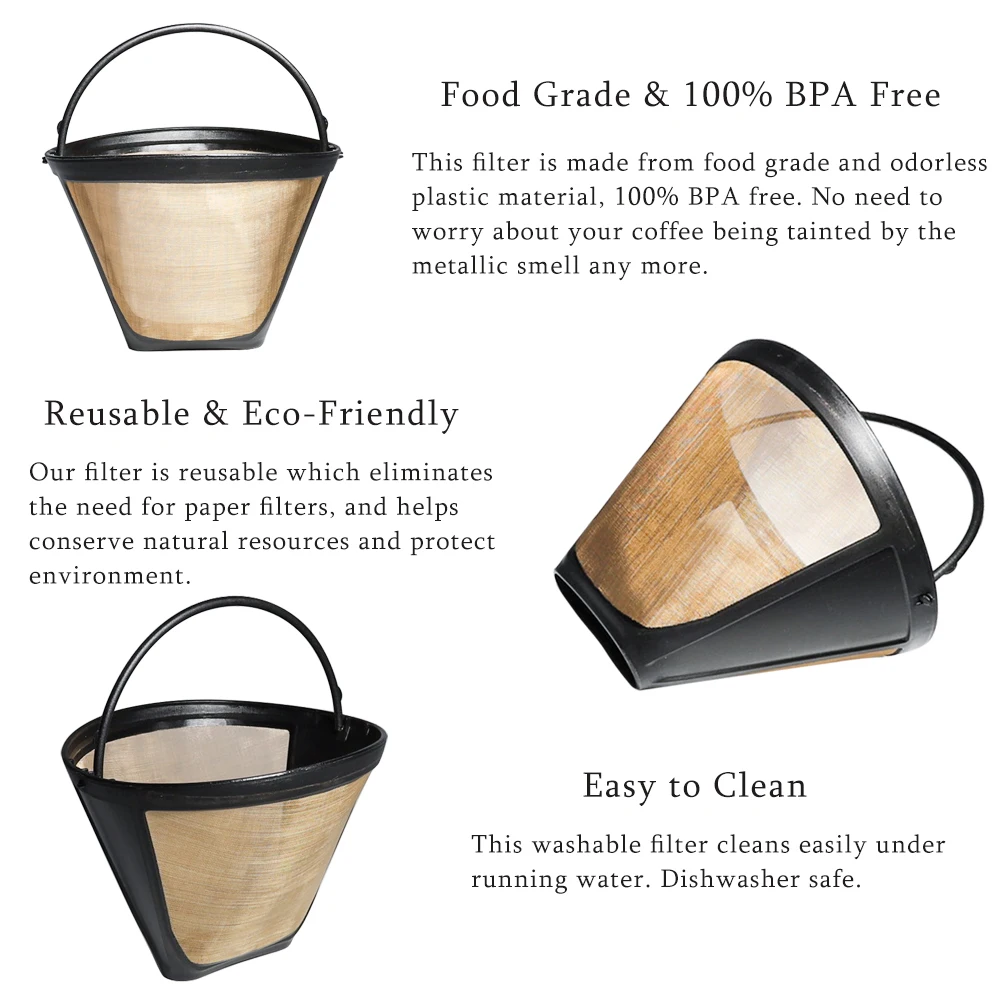 Tea and coffee tools new fashion permanent coffee filter stainless steel wire mesh