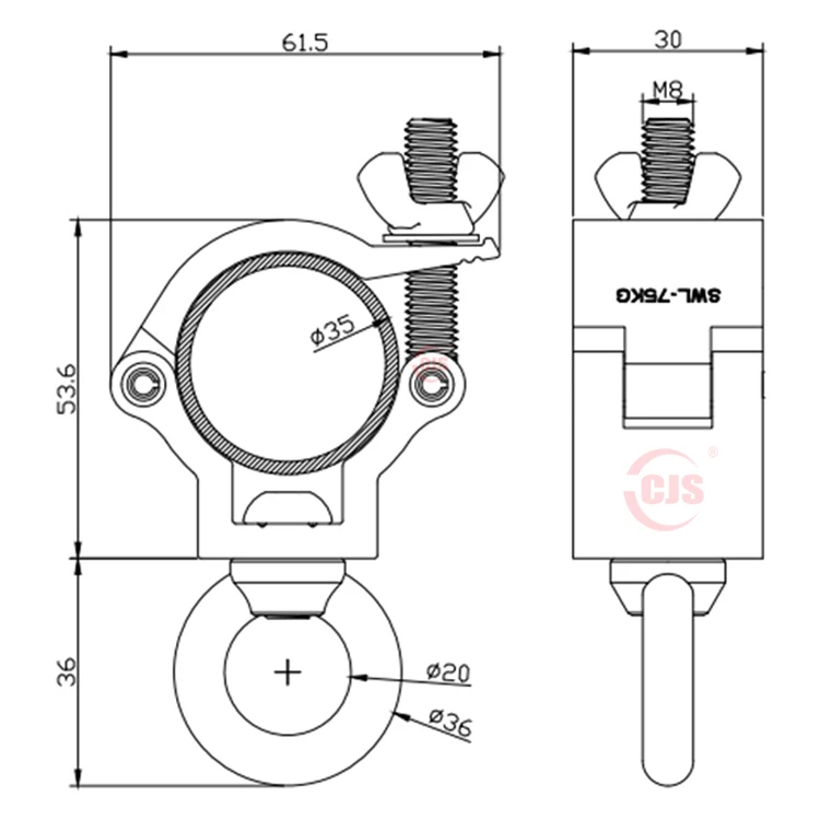 competitive price DJ Lighting Products pole clamp mount