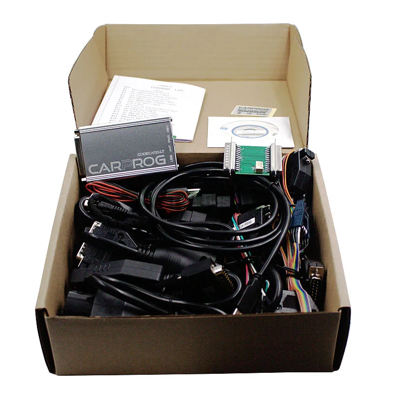 CARPROG V13.77 Protocol Detector FULL Set with all 21 items Adapters