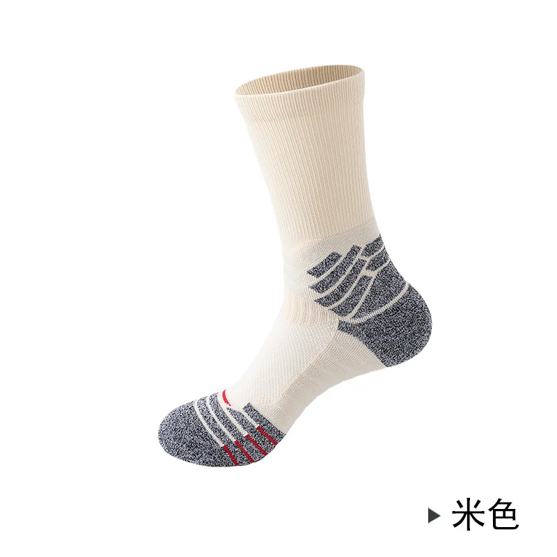 Comprehensive level practical sports towel bottom antislip training crew elite socks basketball