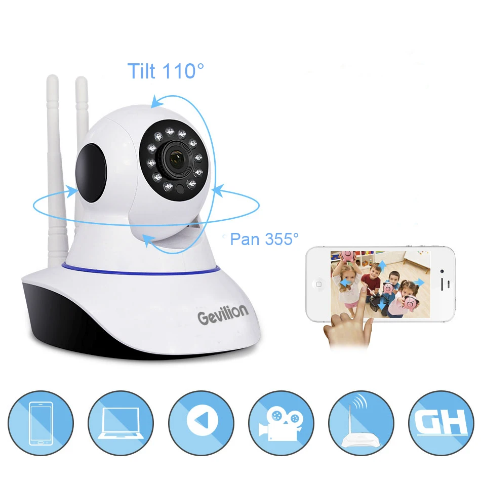 2 двухсторонний домофон 1080P проектор для домашнего видеонаблюдения беспроводной Wi-Fi камера Детский & домашний монитор