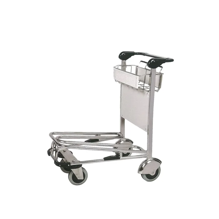 Hot Sale Aluminum Airport Shopping Trolley Airport Luggage Trolley With Hand Brake