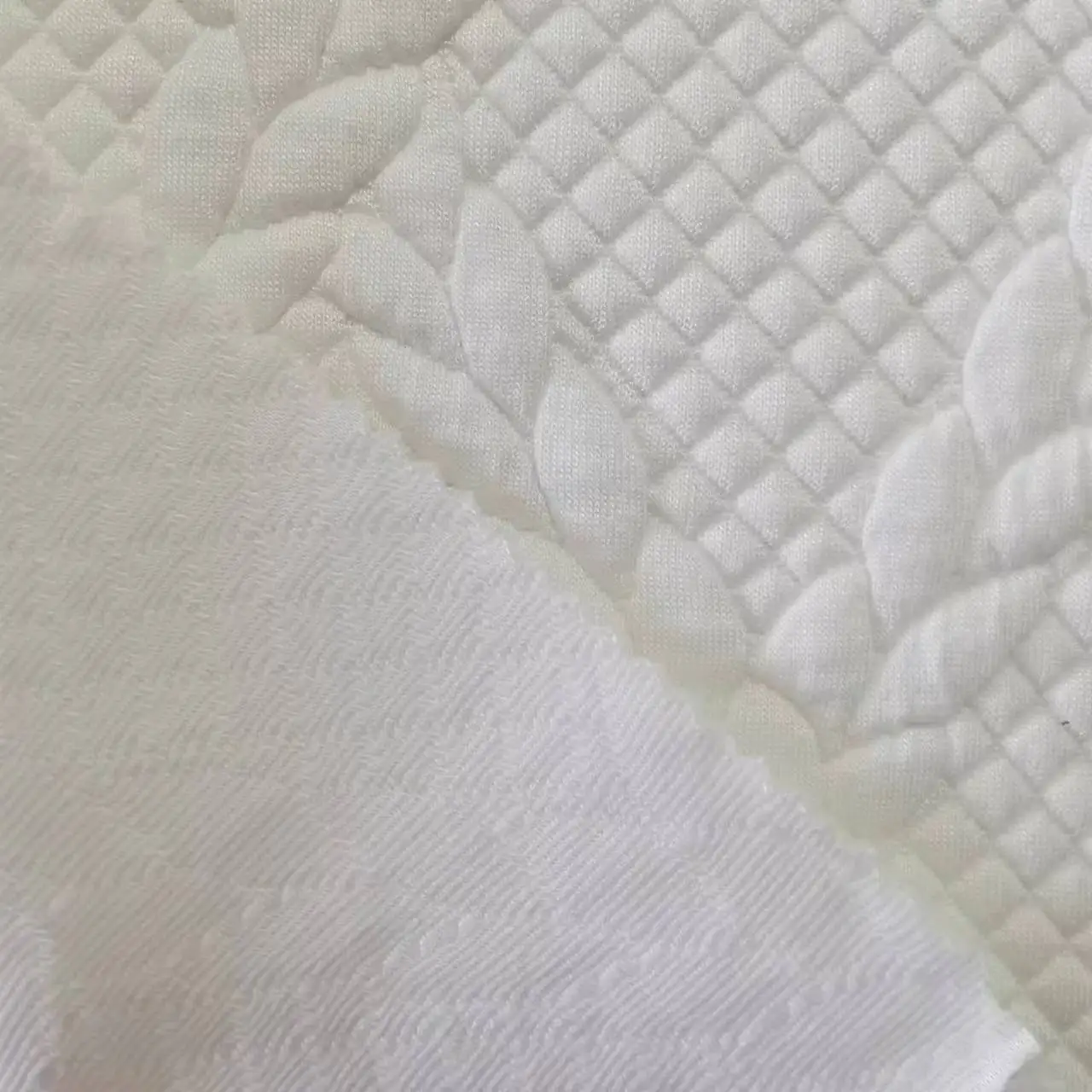 tela de rayon spandex 55% Poly 42% Rayon 3% Spandex Knitted Double Jacquard Fashion Clothes Fabric