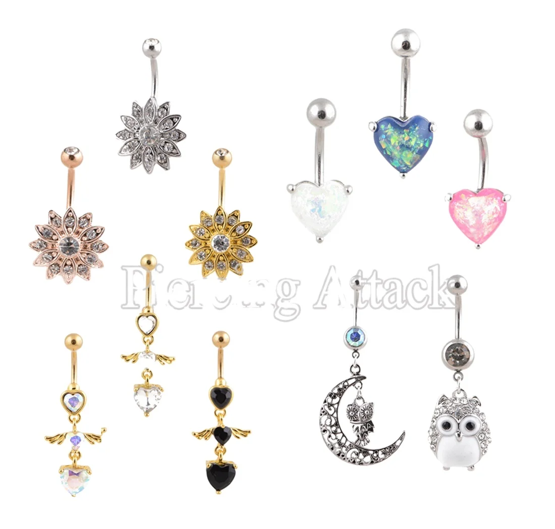 Dangle Navel Belly Ring Body Piercing Body Jewelry