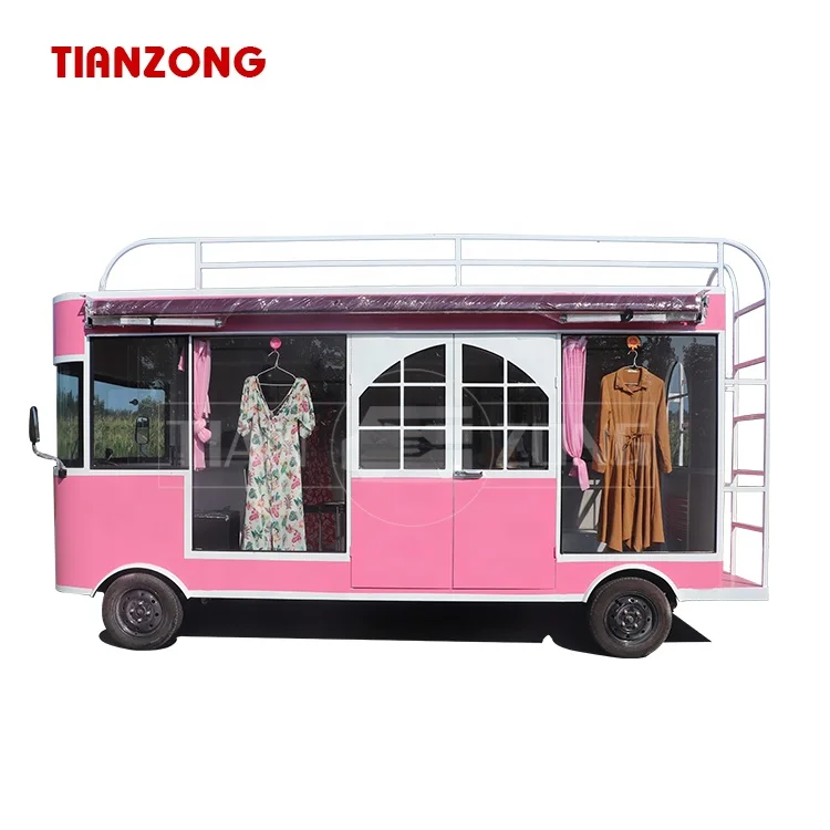 Customizable mobile clothing cart food trailers with fully equipped for Sale