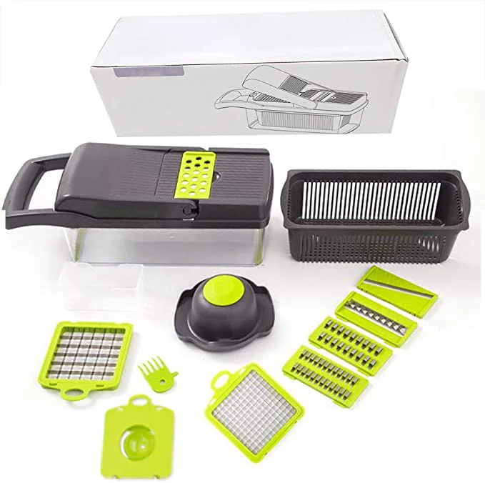 Kitchen Multifunction  household vegetable cutter Slicer Peeler Drain Basket  Accessories Tool